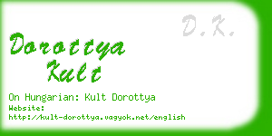 dorottya kult business card